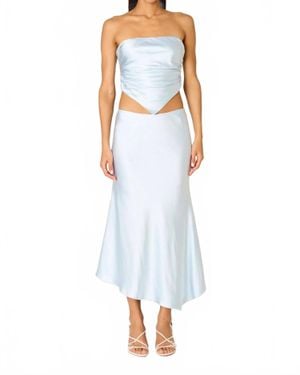 Nia Giacomo Strapless Top - Blue