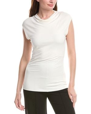 BOSS Elamma Drape Top - White