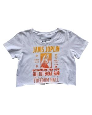 Prince Peter Janis Joplin Freedom Hall Crop Tee - Blue