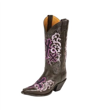 Justin Pointed Toe Boots - Brown