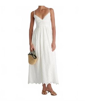 French Connection Trini Cotton Eyelet Maxi Dress - White