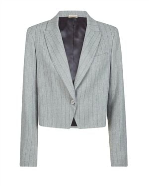 Purotatto Stripe Blazer - Blue