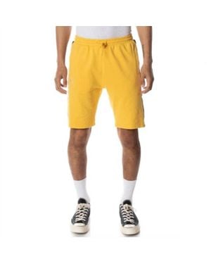 Kappa Logo Tape Short - Yellow