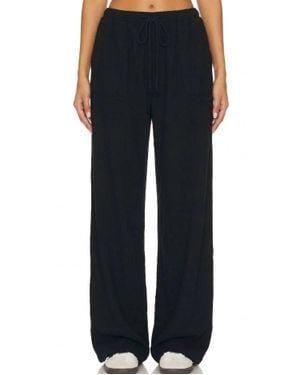 Lanston Wide Leg Drawstring Pant - Black