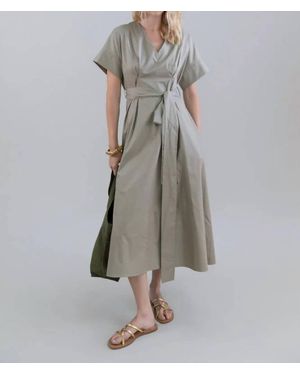 Psophia Flowy Midi Dress - Gray