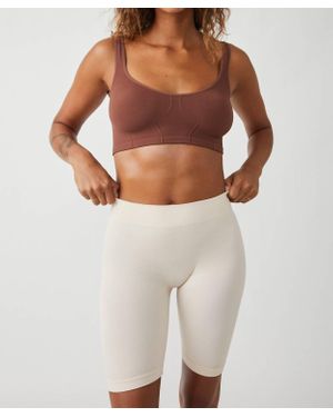 Free People Wide Eyed Seamless Corset Brallette - Brown