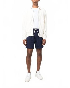 Orlebar Brown Egerton Mix Texture Sweatshirt - Blue