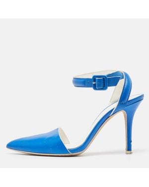 Alexander Wang Leather Ankle Strap Pumps - Blue