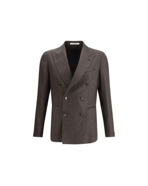 Tagliatore Fleece Wool Clothing - Gray