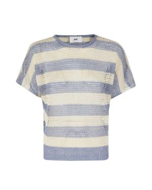 SOLOTRE Kniwear Lino Cotone Maglia - Multicolor