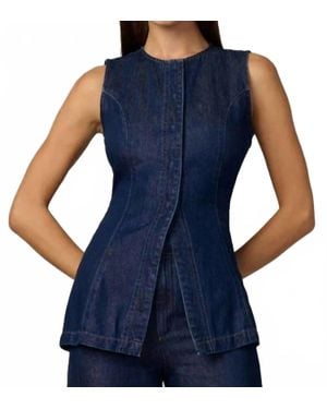 Joe's Jeans Seamed Tunic Top - Blue