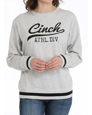 Cinch Crewneck French Terry Sweatshirt - Gray
