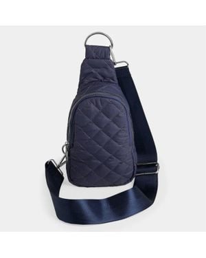 Coco + Carmen Rhea Puffer Crossbody Bag - Blue