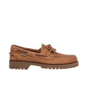 Sebago Ranger Artisan Texas Hammered Leather Loafers - Brown