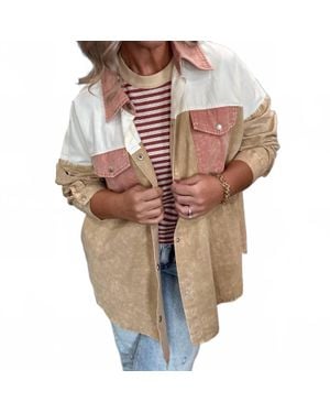 Eesome Coco Mineral Wash Jacket - Natural
