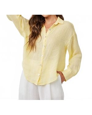 Bella Dahl Boyfriend Shirt - Yellow