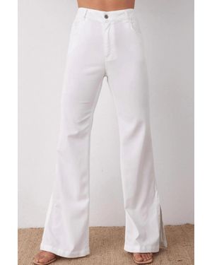 Bella Dahl Cleo Side Slit Jean In White