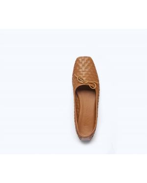Frēda Salvador Jada Square-Toe Ballet Flat - White