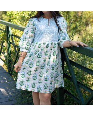 Layerz Clothing Helen Mini Dress - Blue