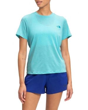 The North Face Activewear Wander Flashdry Twist Back Tee - Blue