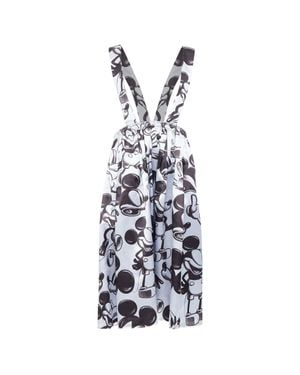 Comme des Garçons Comme Des Garcons Disney Mickey Mouse Suspender Skirt Pinafore - White