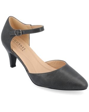 Journee Collection Apos;S Bettie Medium And Wide Width Pumps - Metallic
