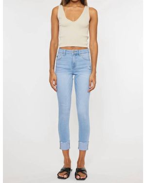 Kancan Remy High Rise Ankle Skinny Jeans - Blue