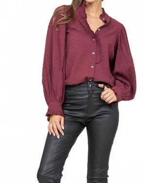 Antik Batik Yvette Blouse - Red