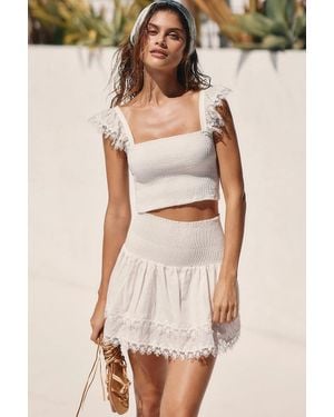 Peixoto Belle Mini Skirt - White