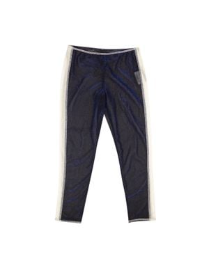 Anna Sui Side Stripe Sheer Leggings - Blue