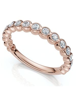 Pompeii3 1/2Ct Diamond Wedding Ring Channel Set 14K Or Platinum Lab Grown Ef/Vs - Metallic