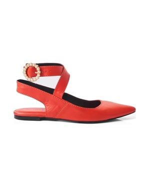 Free People Parisa Point Flat - Red