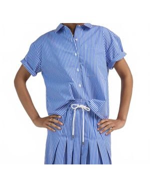 Arlo Mott Clark Split Back Top - Blue