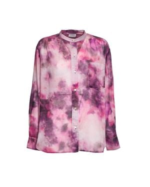 Isabel Marant Mexika Cloud Printed Voile Blouse - Pink