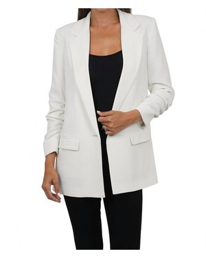 Love Token Sabrina Boyfriend Blazer - White