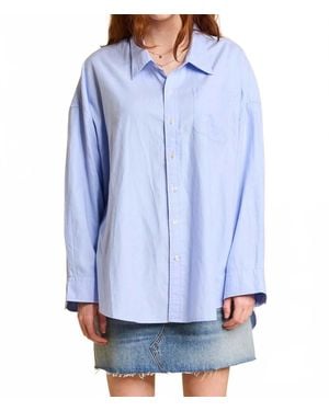 Denimist Button Front Top - Blue