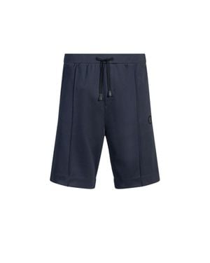 BOSS Shorts With Double B Monogram - Blue
