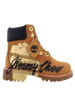 Jimmy Choo X Timberland 6 Inch Graffiti Boots - Brown