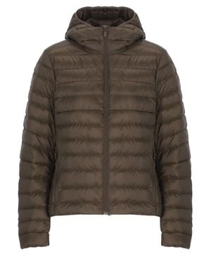Canada Goose Aethera Hooded Quilted Down Jacket - Brown