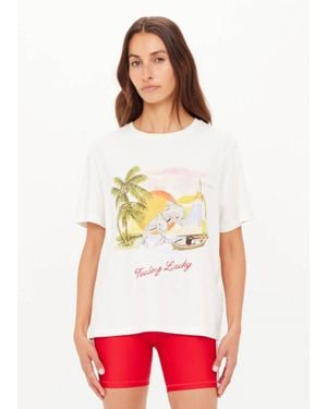 The Upside Feeling Lucky Jodhi Tee - White