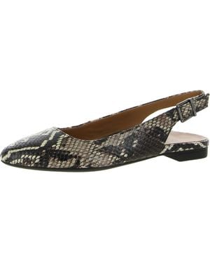 Vionic Jade Boa Leather Snake Sprint Slingbacks - Brown