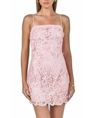 Endless Rose Sequin Lace Mini Dress - Pink