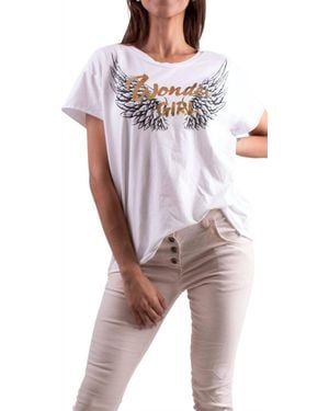 Gigi Moda Wonder Girl Short Sleeve T-Shirt - White
