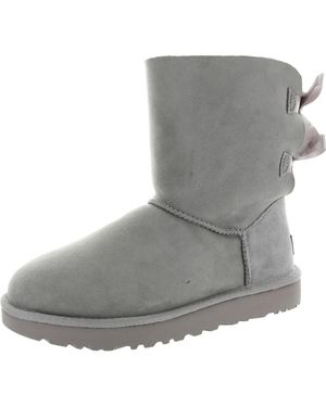 UGG Bailey Bow Ii Suede Shearling Winter Boots - Pink
