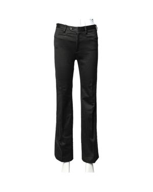 JOSEPH Vintage Cotton Flared Leg Pants - Black