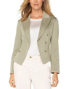 Liverpool Los Angeles Blazer Artichoke Lofty Denim Open Front Ddr2809 - Natural