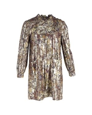 Ba&sh Chiba Printed Mini Dress - Brown