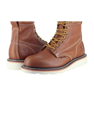 Berrendo Soft Toe Work Boots Safety Footwear Electrical Hazard Rated - Brown