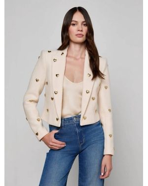 L'Agence Jen Embellished Blazer - Blue