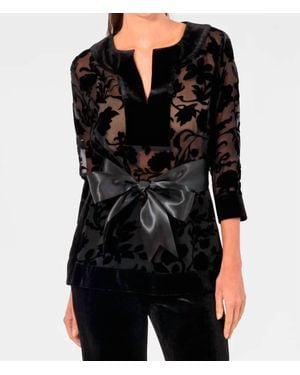 Gretchen Scott Signature Luxe Garden Tunic - Black